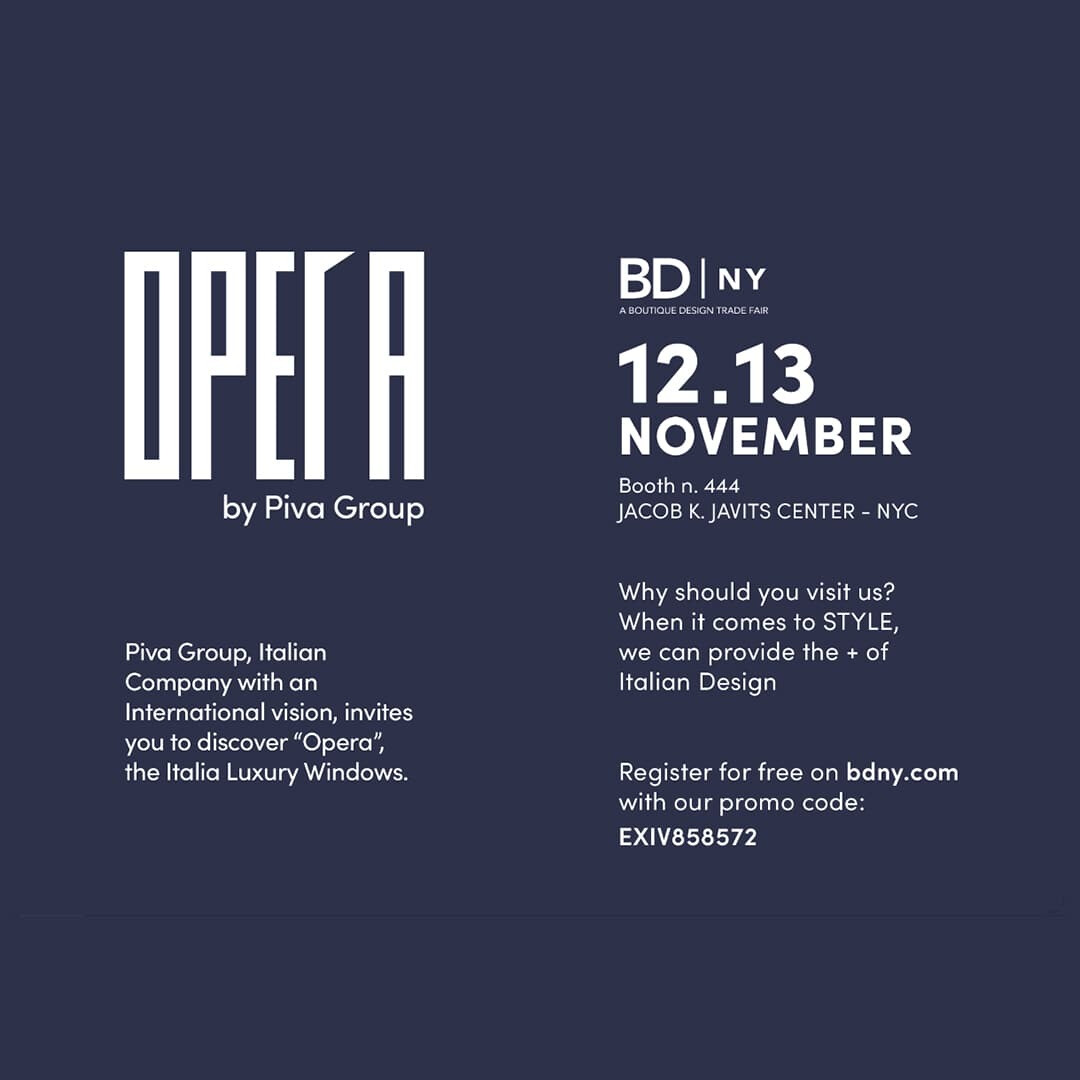 Opera by Piva Group: Join us at BDNY